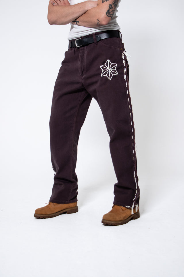 Mediums 1of1 rancheros chocolate brown jeans - 36/30