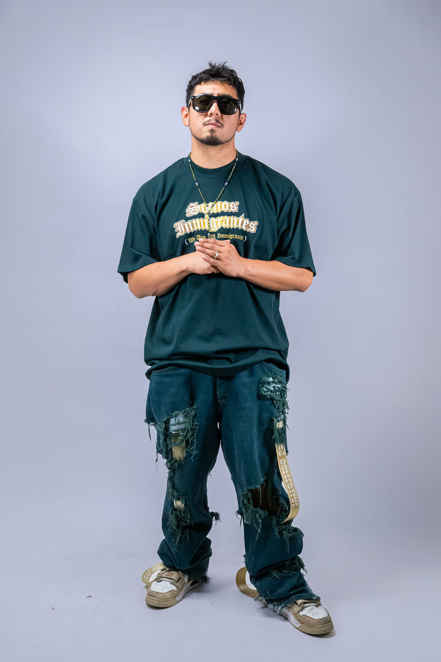 Mediums Collective Somos Inmigrantes Shirt - Verde Green