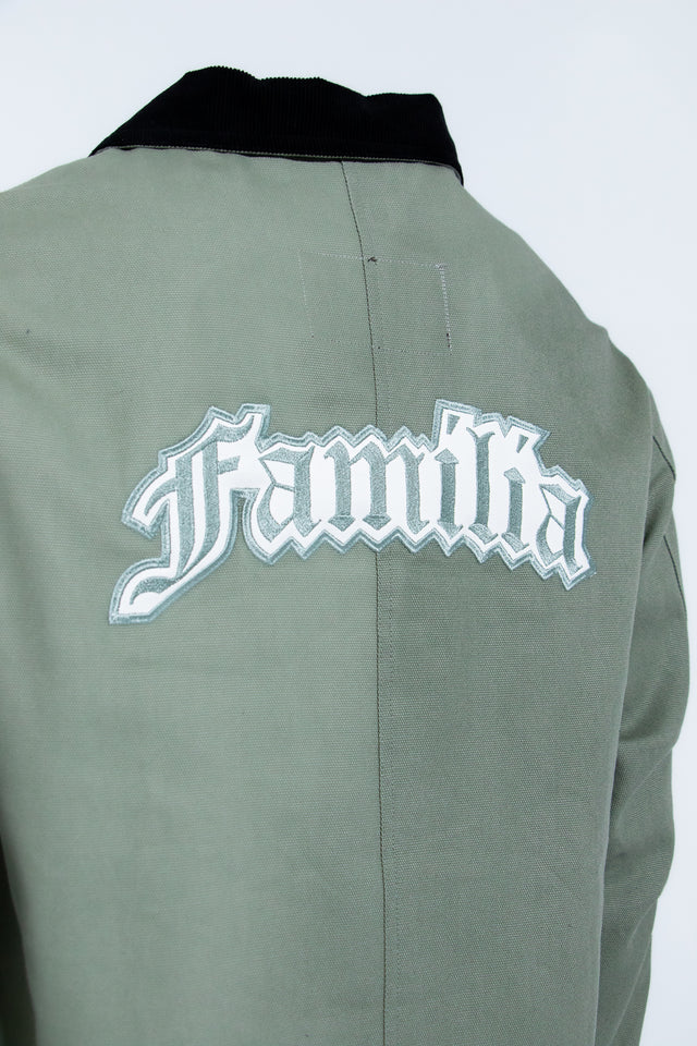 Familia Canvas Workwear Mediums Jacket - Teal Green