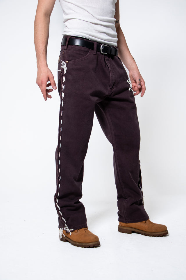 Mediums 1of1 rancheros chocolate brown jeans - 36/30