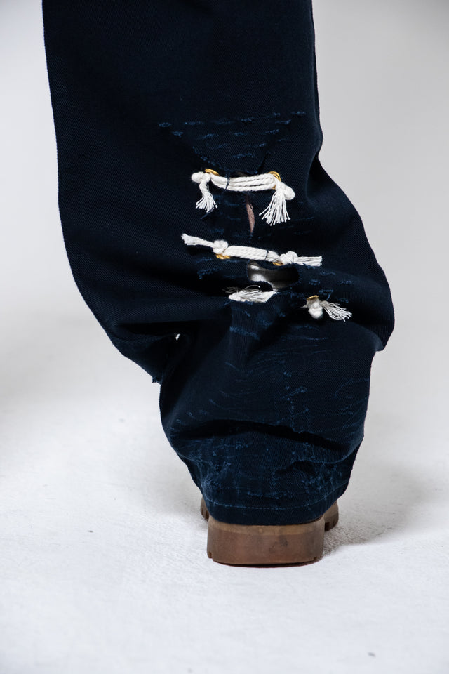 Mediums 1of1 distressed cut off blue jeans - 36/32