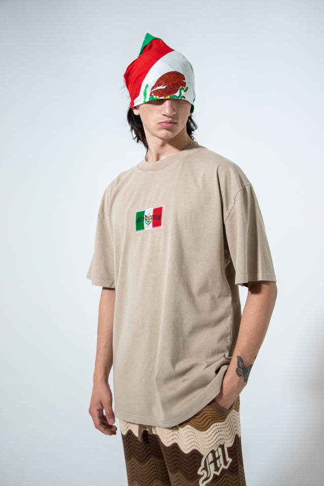 Viva México Mediums T-Shirt - Washed Tan