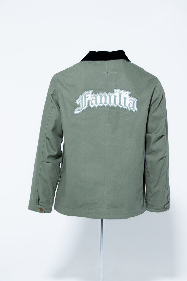 Familia Canvas Workwear Mediums Jacket - Teal Green