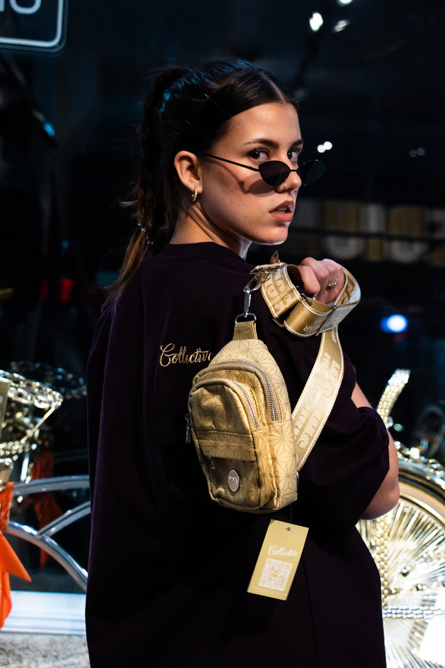 Mini Crossbody Shoulder Belt Bag - Gold