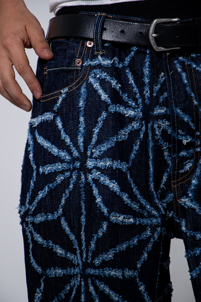 Mediums 1of1 star pattern distressed denim jeans 36/30