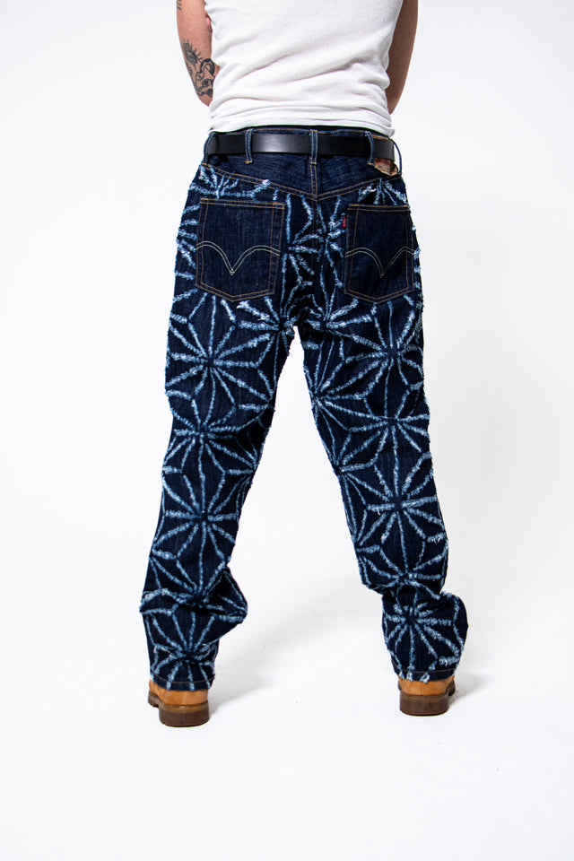 Mediums 1of1 star pattern distressed denim jeans 36/30