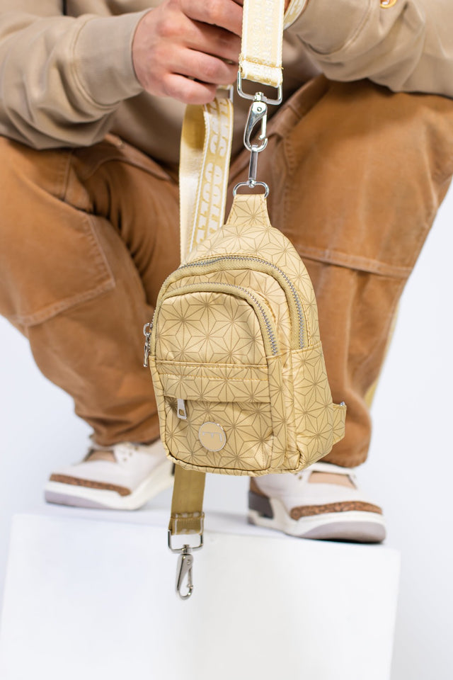 Mini Crossbody Shoulder Belt Bag - Gold