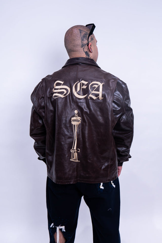 Mediums Collective SEA 206 Leather Jacket - Sz L