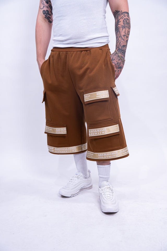 Mediums Collective Oversize Cargo Fleece Shorts - W38