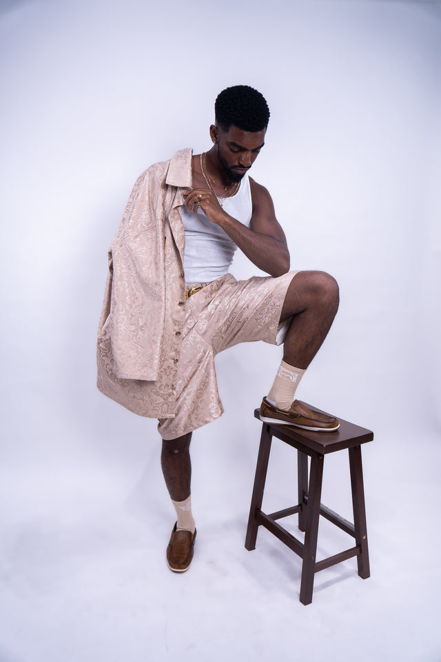 Golden Familia 1 of 1 Lightweight Paisley Shorts - W 36/L