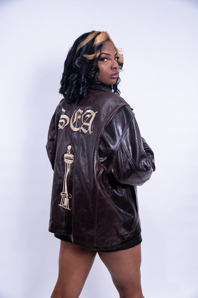Mediums Collective SEA 206 Leather Jacket - Sz L