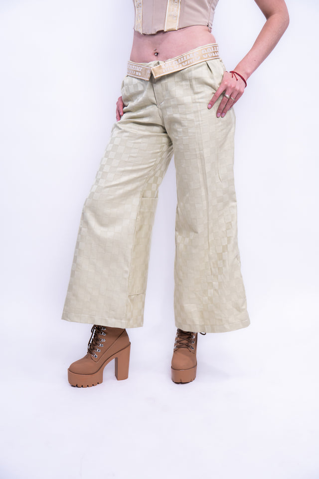 Mediums Collective Checkers Flare Pants - W28/S