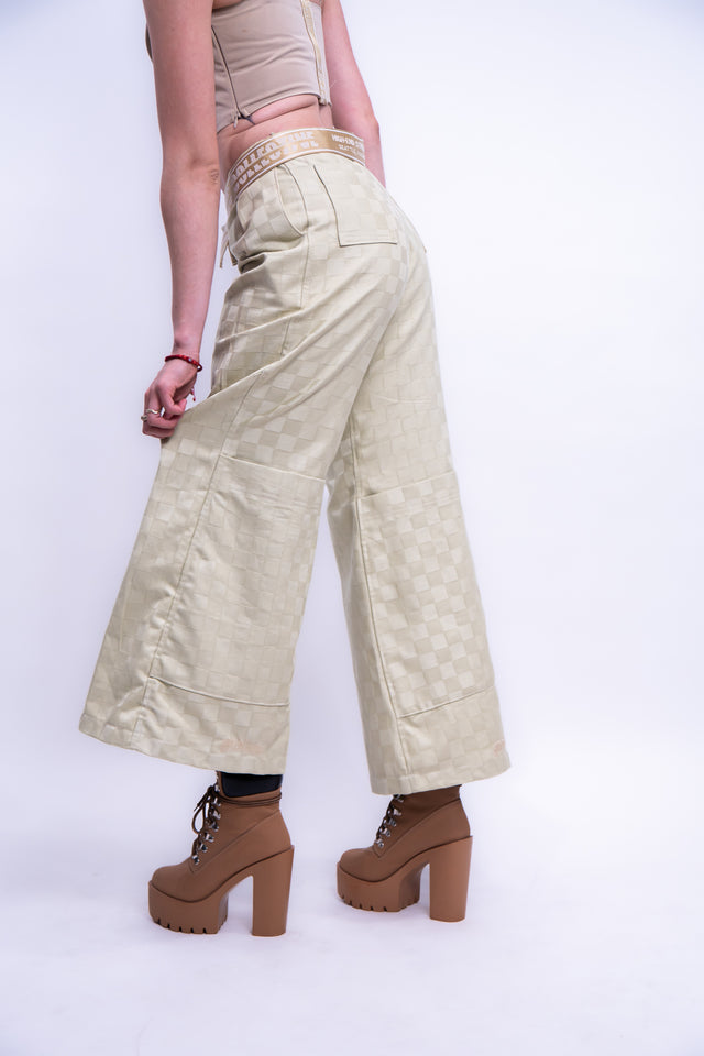 Mediums Collective Checkers Flare Pants - W28/S
