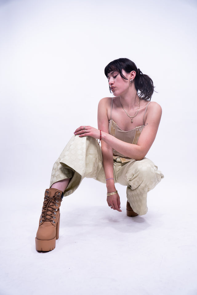 Mediums Collective Checkers Flare Pants - W28/S