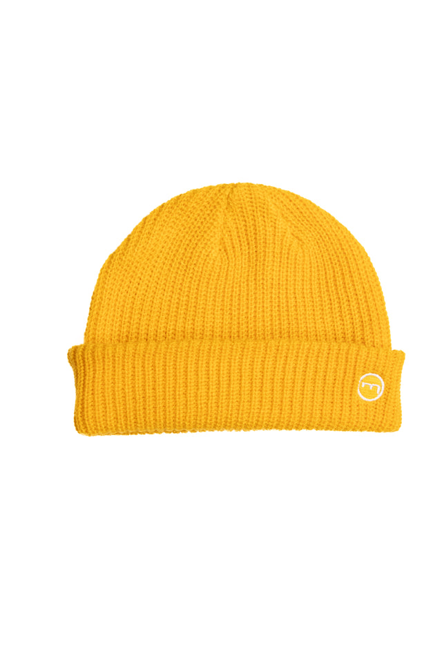 Mediums Token Knit Beanie - YELLOW