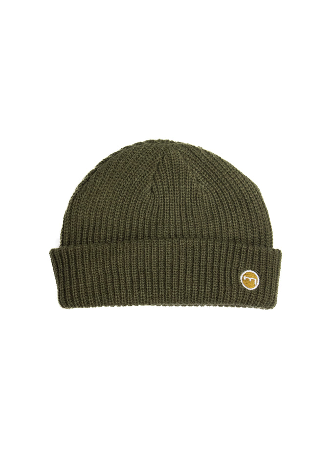 Mediums Token Knit Beanie - GREEN