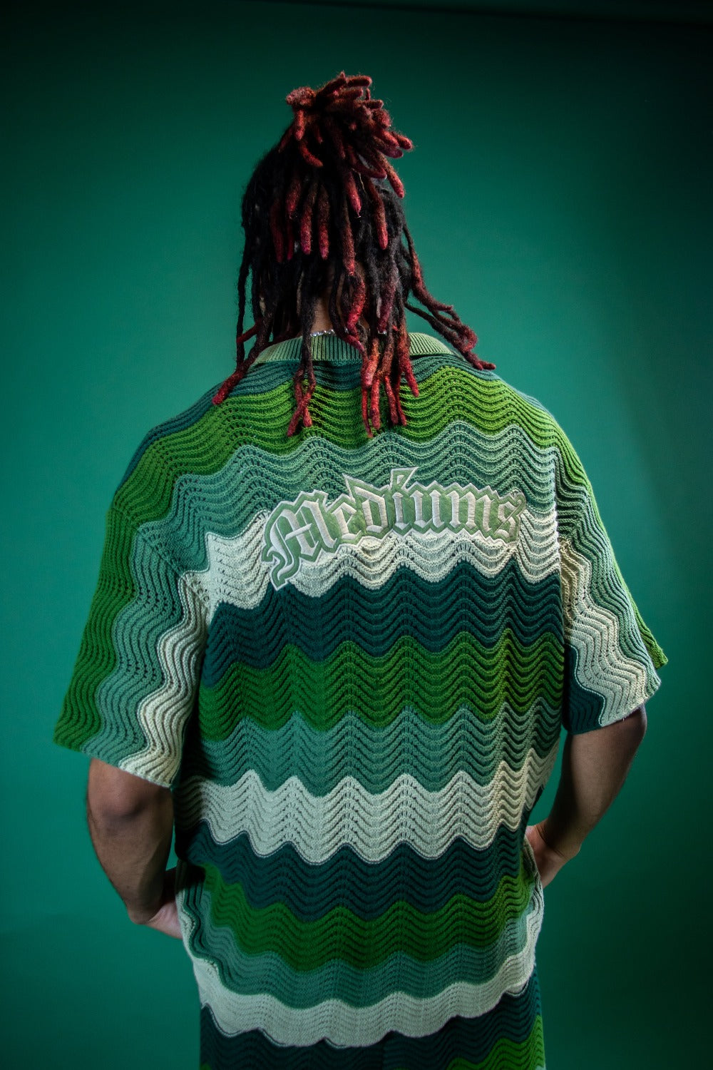 Green Knitted Crochet Tops - Mens – M E D I U M S