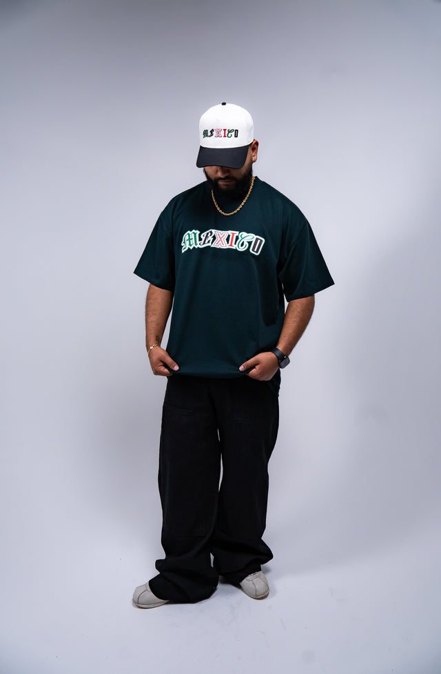 Mexico graphic tee, Mexico long sleeve shirt, Mexican streetwear, Latino streetwear, Mediums Collective, Seattle streetwear, Mexico shirt, Mexico soccer shirt, fútbol fashion, Mexican heritage clothing, men’s graphic tee, men’s long sleeve graphic shirt, pine green tee, black long sleeve shirt, white long sleeve shirt, cultural streetwear, World Cup outfit, Mexico capsule, Latino fashion brand, Mexican inspired apparel.