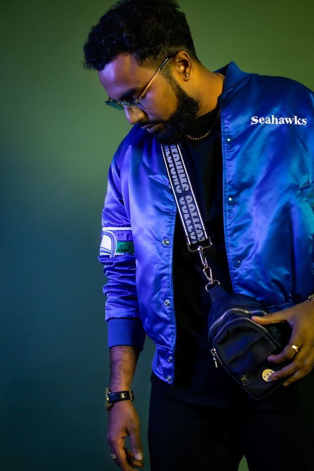 Mini Crossbody Shoulder Belt Bag - Dark Navy Blue