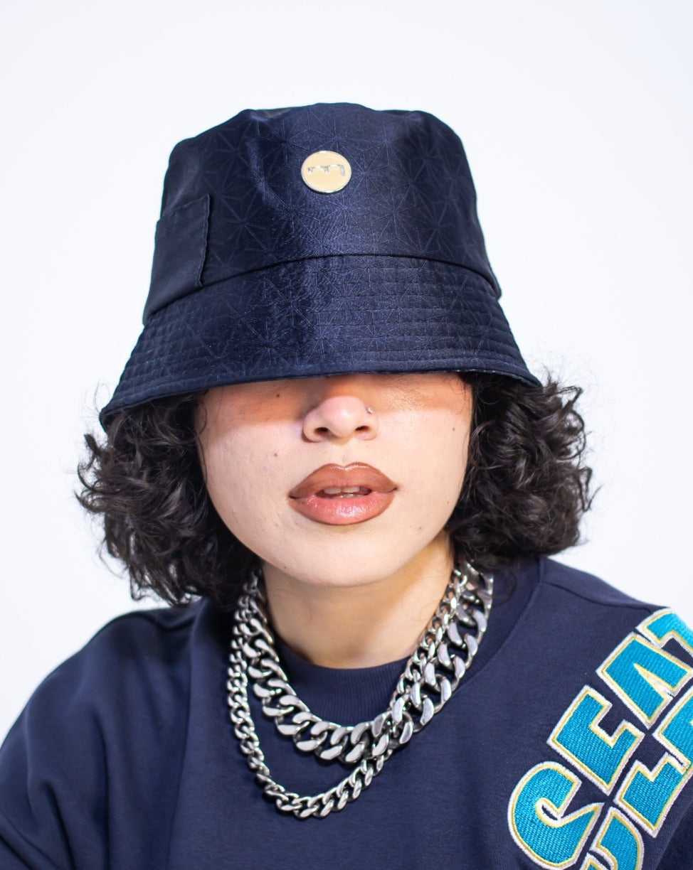 Mediums Collective Nylon Bucket Hat - Navy – M E D I U M S