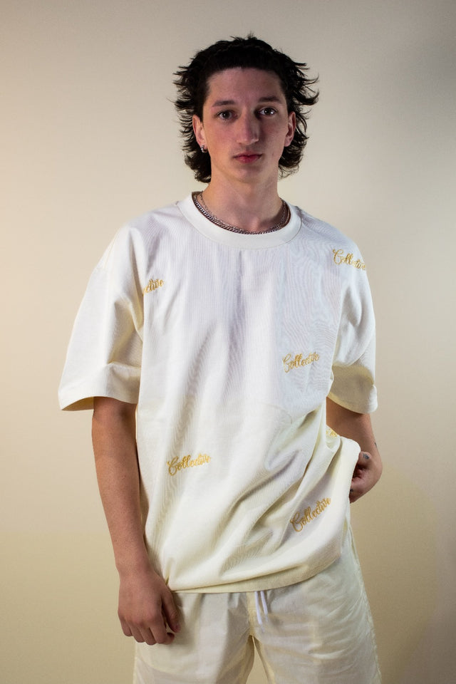 Mediums Collective All Over Collective T-Shirt - Butter Cream