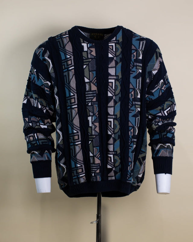 Coogie style Cotton Tradets 90's blue sweater - M