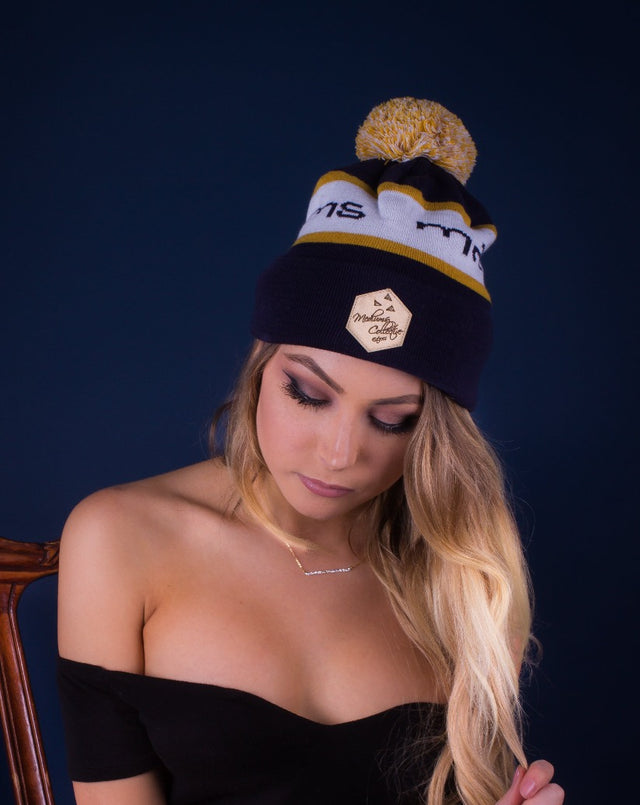 Signature Script Beanie - Midnight Navy