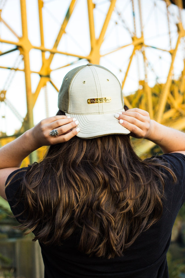 hemp hat, baseball cap, olive, hemp, satin lining, mediums, mediumscollective, mediums collective, northwest fashion