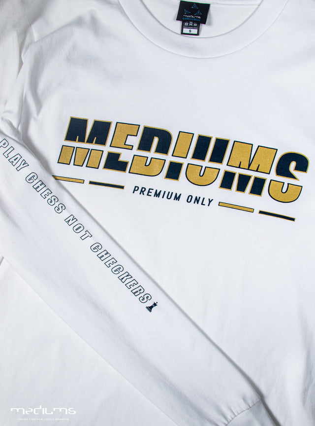 long sleeve, brown, latte, tshirt, spring collection, chess not checkers, premium, cotton, mediums, mediumscollective, designer shirts, streetwear, urbanwear, hiphop fashion, white shirt, tee, tshirt