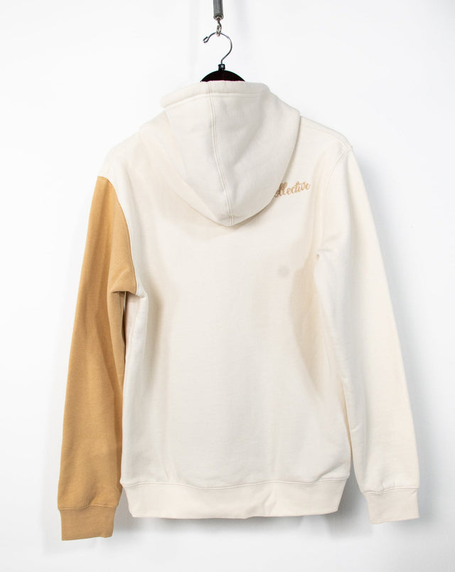 Mediums Collective Colorblock Hoodie - Cream/Blue/Tan