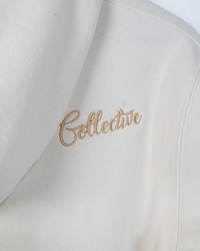 Mediums Collective Colorblock Hoodie - Cream/Blue/Tan