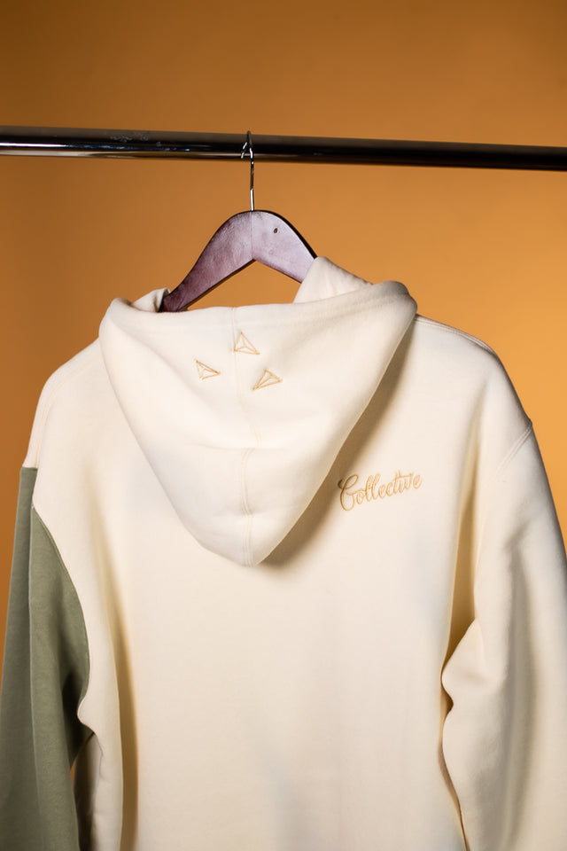 hoodie, dope fashion, streetwear, urban, seattle clothing, tacoma, PNW, fleece, cotton, cut and sew, local designer, hip hop fashion, urbanwear, west coast, fresh hoodie, shopping online, blue, slate blue, collective logo, embroidery, 10oz fleece, 80/20 cotton/poly blend, orange hoodie, back side, heavyweight, mediums, mediumscollective, mediums collective, mediums clothing, nw fashion, shop now