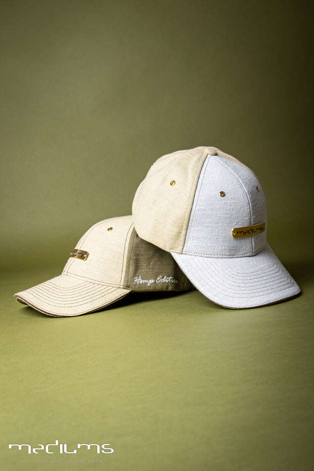 hemp hat, baseball cap, olive, hemp, satin lining, mediums, mediumscollective, mediums collective