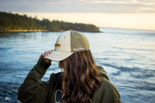 hemp hat, baseball cap, olive, hemp, satin lining, mediums, mediumscollective, mediums collective, northwest fashion