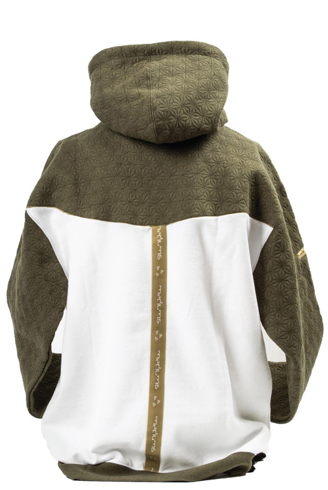 Mediums Collective Quilted Cut & Sew Hoodie - Olive Green