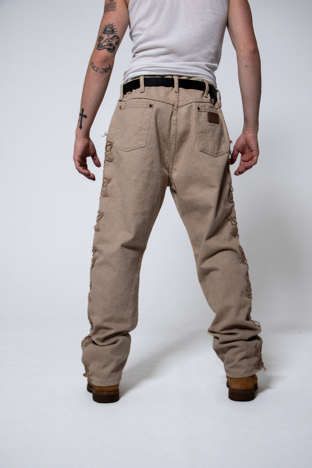 Mediums 1of1 hemp twine rancheros khaki wrangler jeans - 36/32