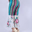 Mediums Collective Floral Mexican Serape Pleated Bell Bottom Pants - W34/L36