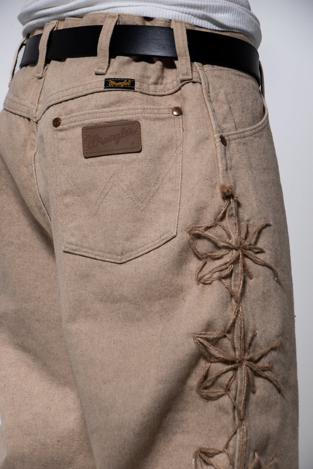 Mediums 1of1 hemp twine rancheros khaki wrangler jeans - 36/32