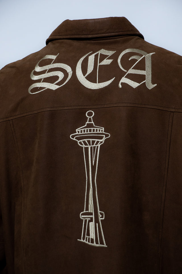 Mediums SEA Vintage Suede Leather Vintage Jacket - XL