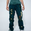 Mediums Collective Distressed Pine Green Denim Jeans - W36