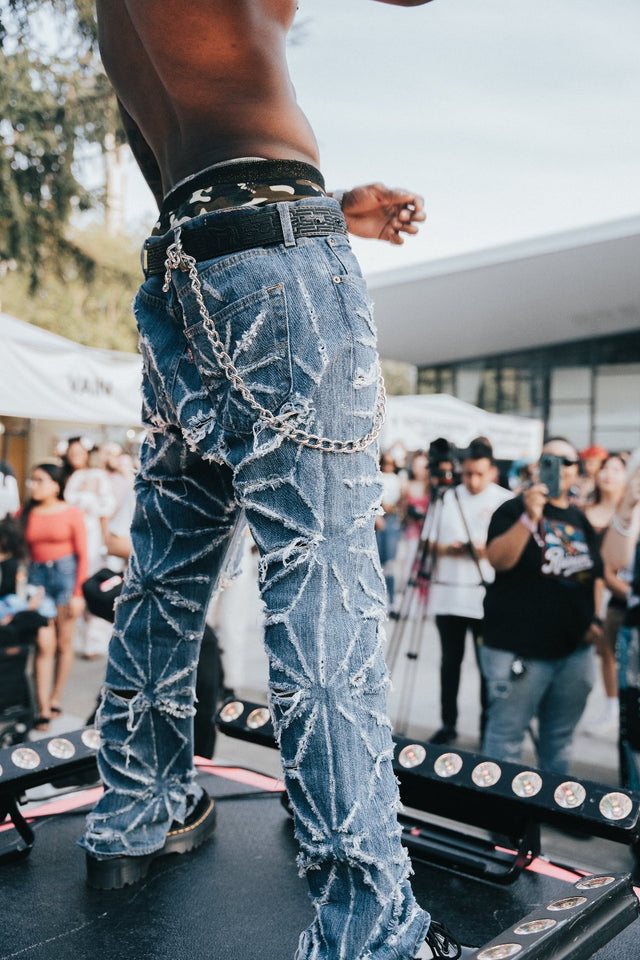 1-of-1 Custom Denim Mediums Pants - L