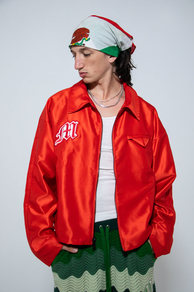 FAMILIA 1:1 Red Satin Mediums Jacket - M