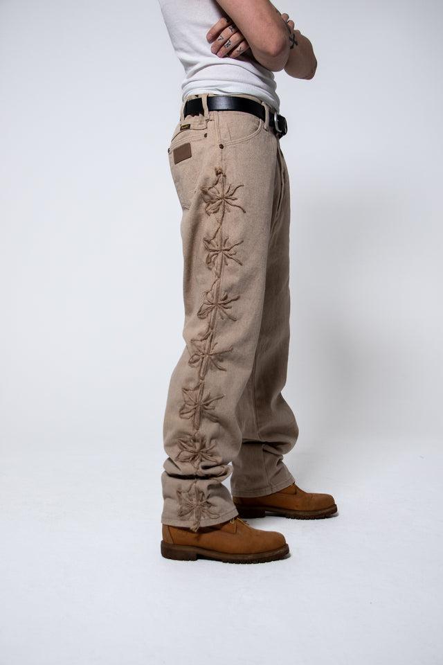 Mediums 1of1 hemp twine rancheros khaki wrangler jeans - 36/32