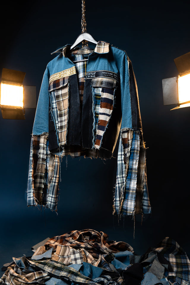 Seattle Fever Dream Flannel/Denim Jacket - Sz S/M