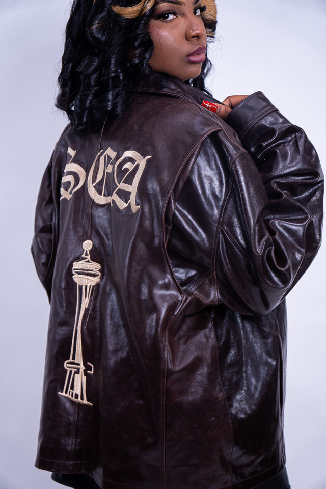 Mediums Collective SEA 206 Leather Jacket - Sz L