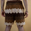 Brown Knitted Crochet Shorts - Mens