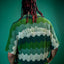 Green Knitted Crochet Tops - Mens