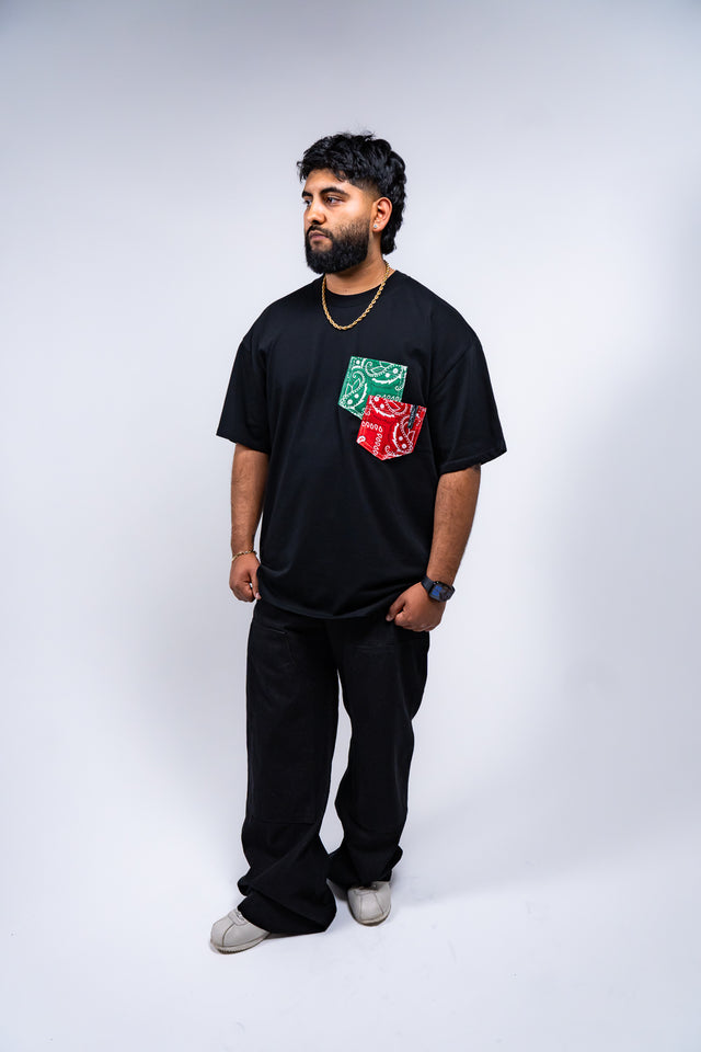 Mediums Collective Double Pocket Tee - Paisley Bandera