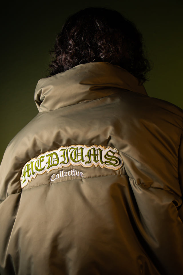 MEDIUMS Puffer Jacket - Olive Green