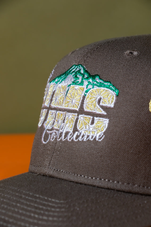 True Northwest fashion. Mediums Collective High profile snapback hat 50,000 stitches, All around embroidery logo 100% Heavy weight Cotton Canvas One size fits all